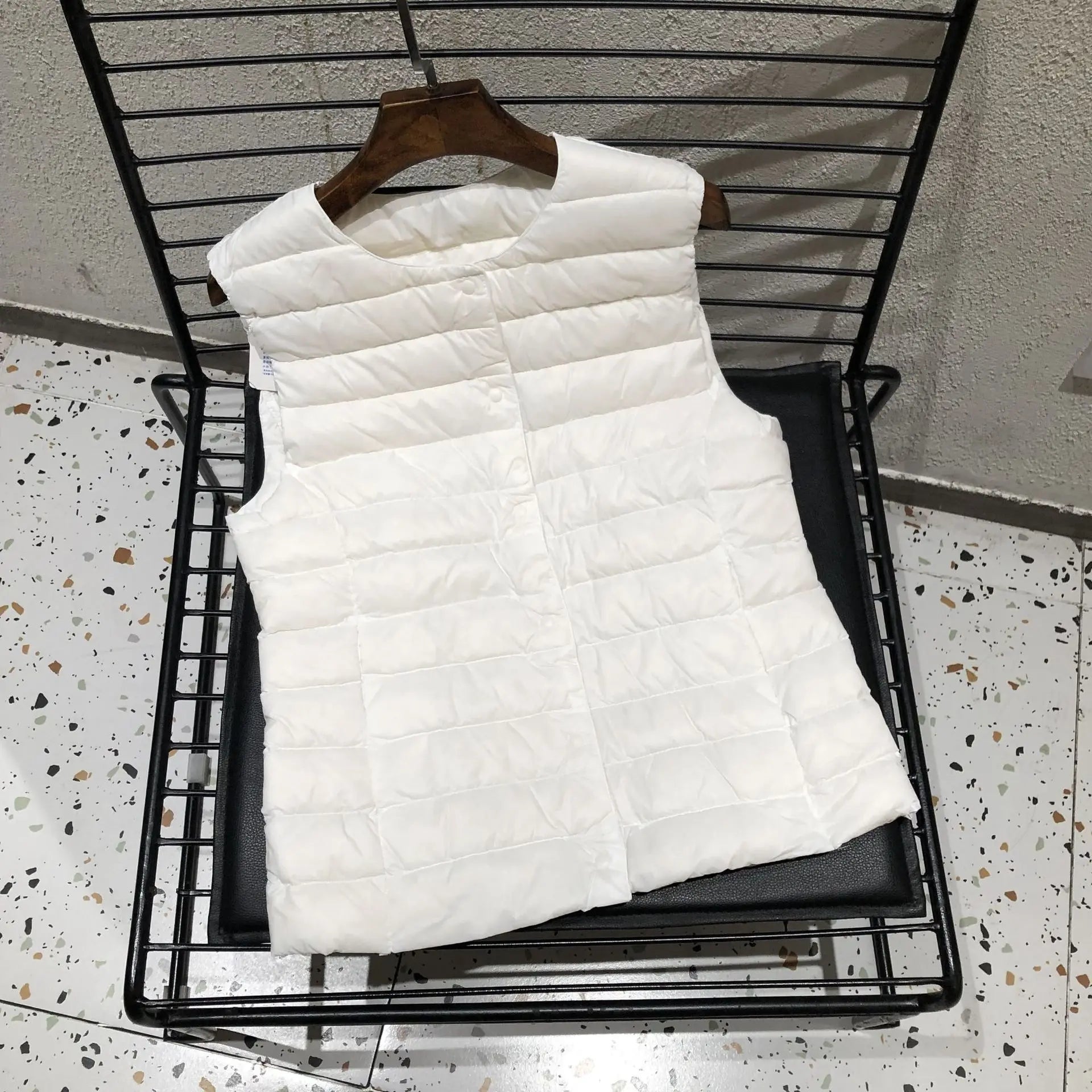 Female 90% White Duck Down Ultra Lightweight Packable Warm Down Liner Vest 2023 New Women Sleeveless Puffer Jacket