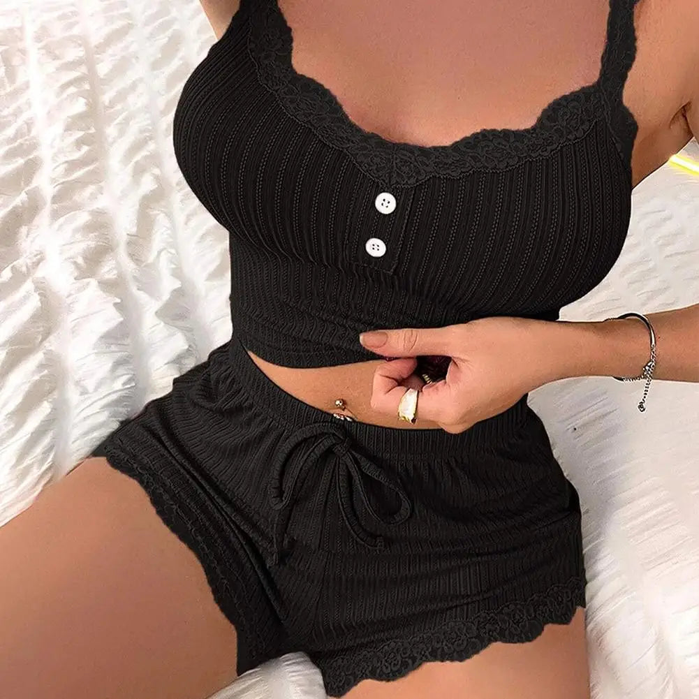 NEW Women Pajama Sets Pijama Pajamas Woman  Set Sexy Women Sleepwear for Sleeping Women's Trousers Sleep Lounge Underwear