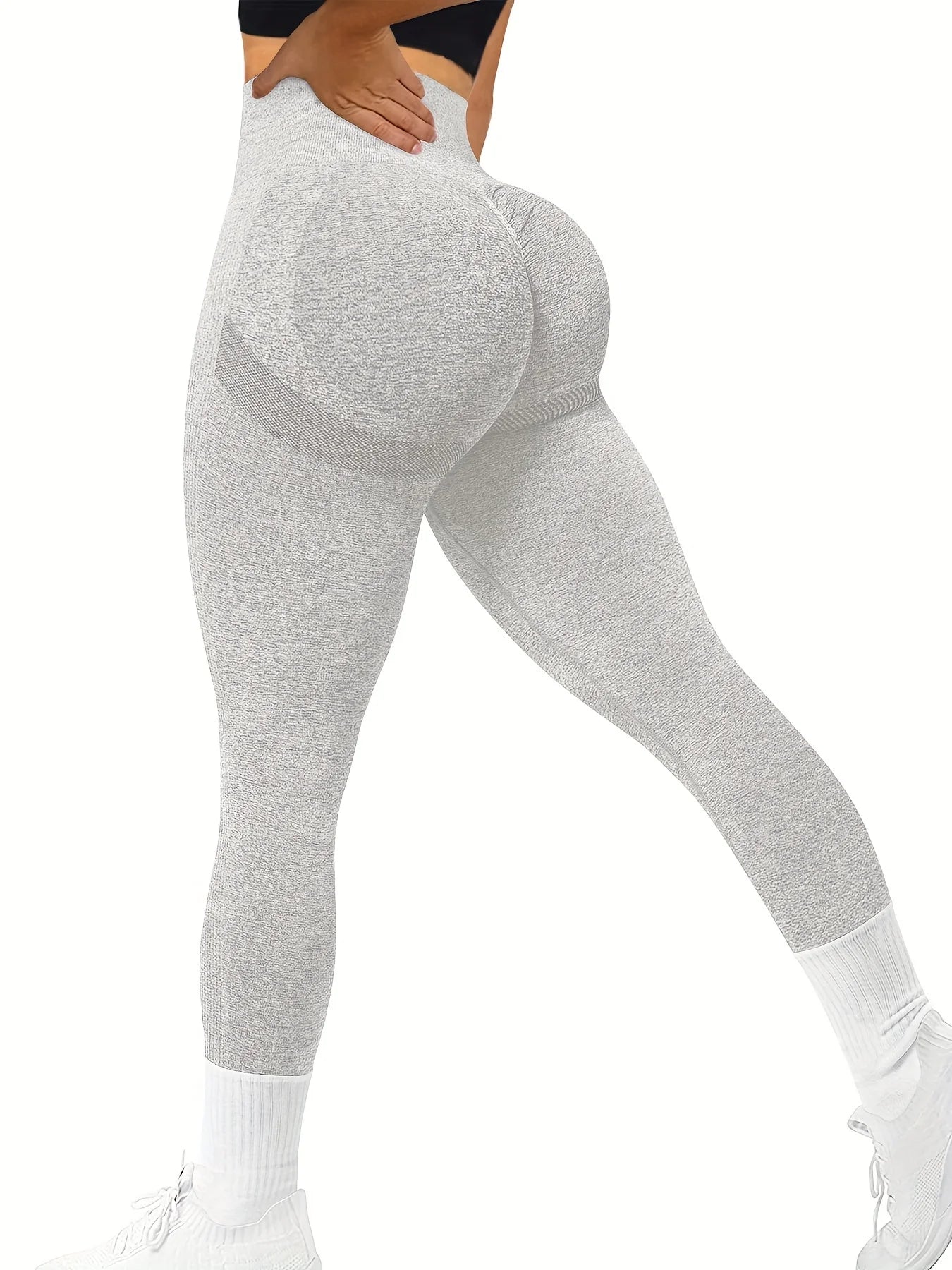 Seamless Butt Lifting Workout Leggings for Women High Waist Yoga Pants Compression Contour Tights