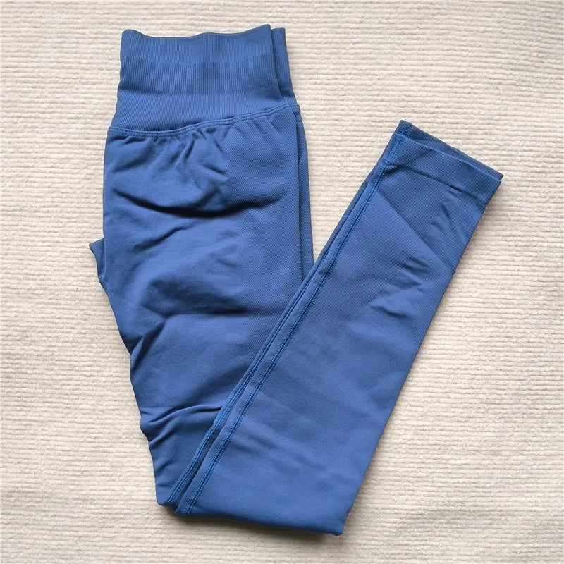 High Elastic Workout Sportswear Leggings Female Low Waist Seamless Tights Yoga Pants Women Sports Leggings