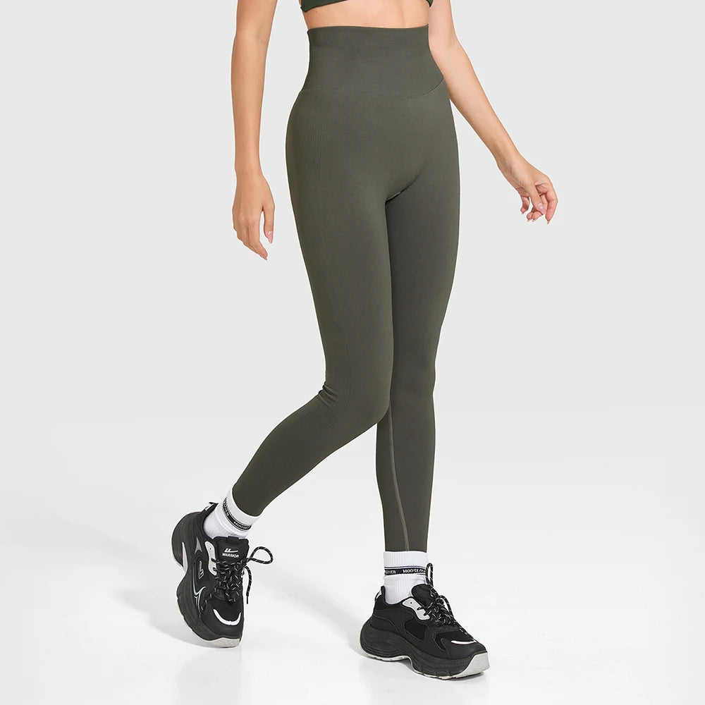 Solid High Waist Yoga Legging Women Sport Pants Butter Athletic Gym Training Yoga Leggings Women Fitness Leggings Female