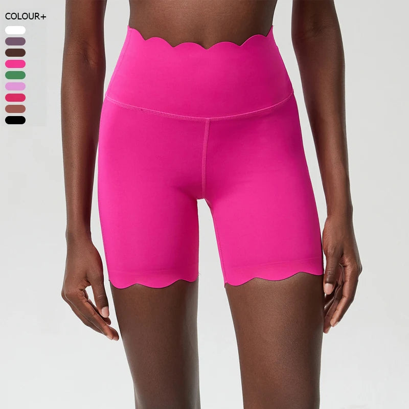 Summer Yoga Shorts Women Solid Color Outdoor Running Shorts Breathable Quick Dry Gym Leggings Female Close Fit Finess TIghts