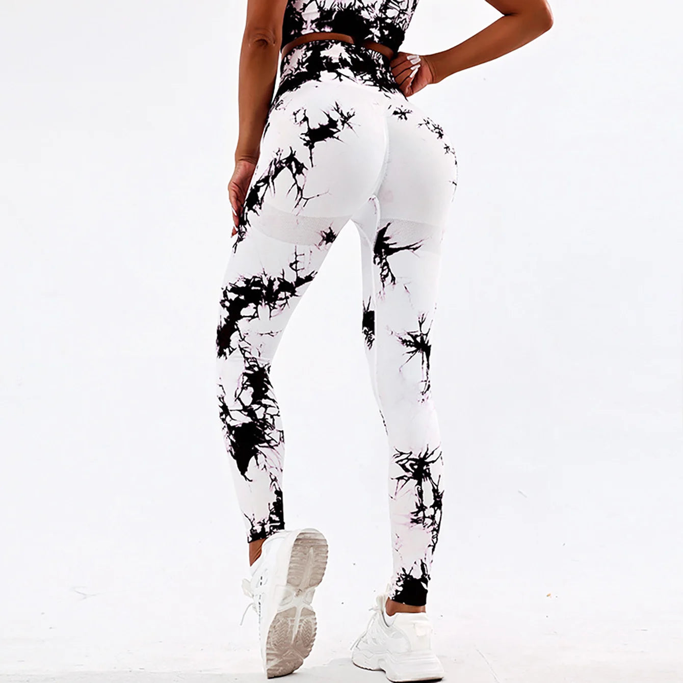 CZGUKE New Tie Dye Yoga Pants Sport Leggings Women Seamless High Waist Push Up Woman Tights Fitness Workout Leggins Gym Clothing