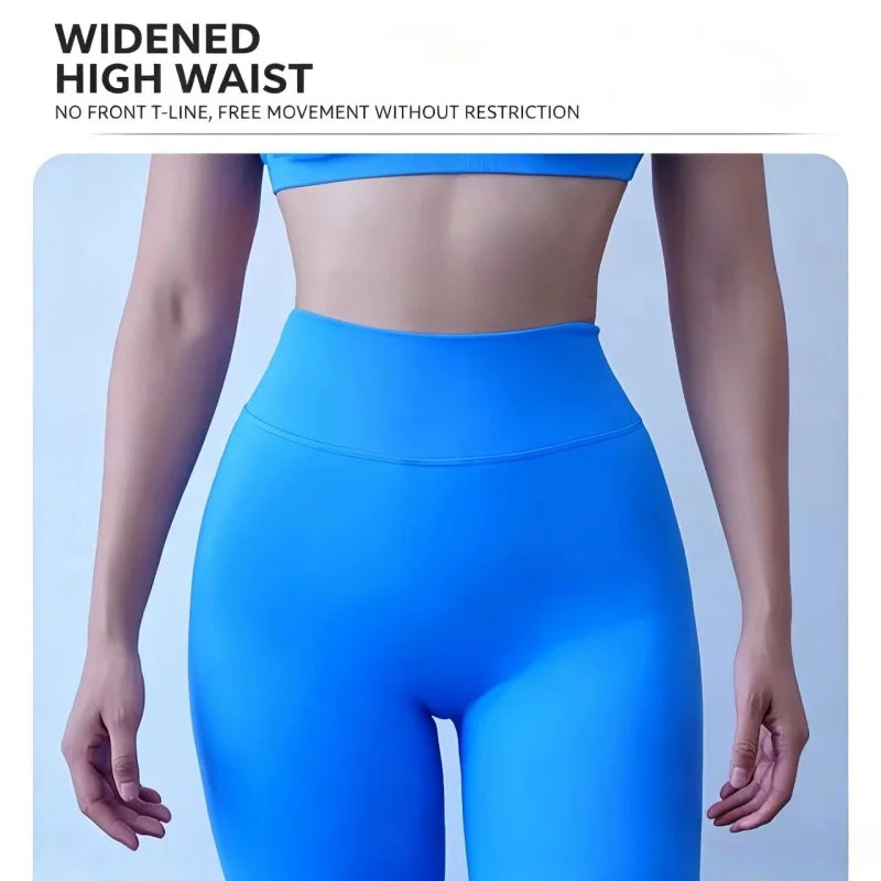 V Waist Scrunch Butt Leggings Women High Waisted Booty Lifting Quick Dry High Stretch Yoga Pants Gym