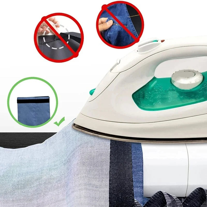 1-5M Self-Adhesive Pants Hem Paste Tape Trouser Edge Paste Iron-on Pant Shorten Repair Jean Hemming Tape For DIY Sewing Fabric
