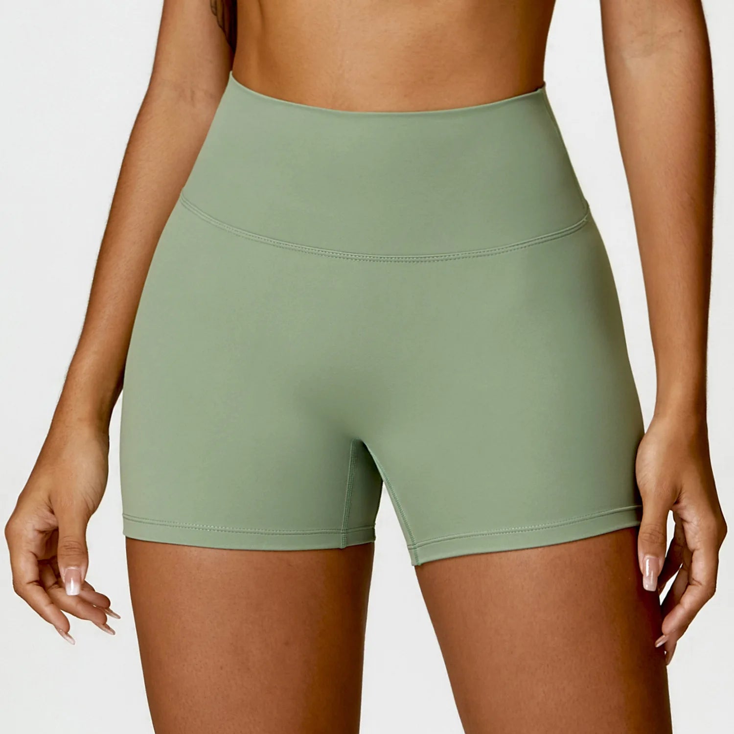 Women Sports Short Yoga Legging Shorts Squat Proof High Waist Fitness Tight Shorts Cycling Running Push Up Workout Gym Shorts