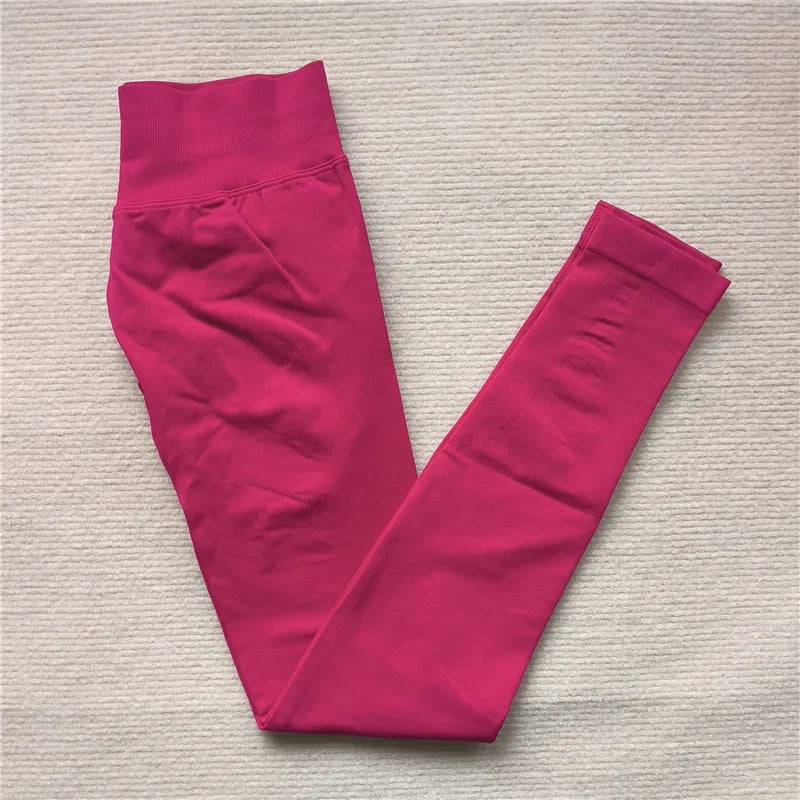 High Elastic Workout Sportswear Leggings Female Low Waist Seamless Tights Yoga Pants Women Sports Leggings