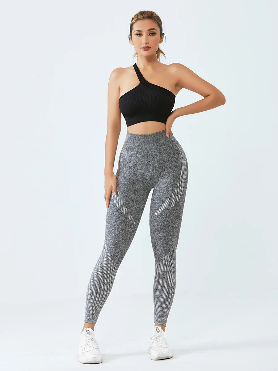 Women's Seamless Leggings - Tummy Control Gym Sports Yoga Pant with 4-Way Stretch Squat-Proof & Tummy Control Activewear Autumn