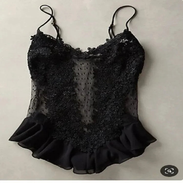 New Black Silk Home Clothes Two-Piece Set Fashionable Comfortable Lace Trim Sleepwear Set Soft Summer Pajamas for Men And Women