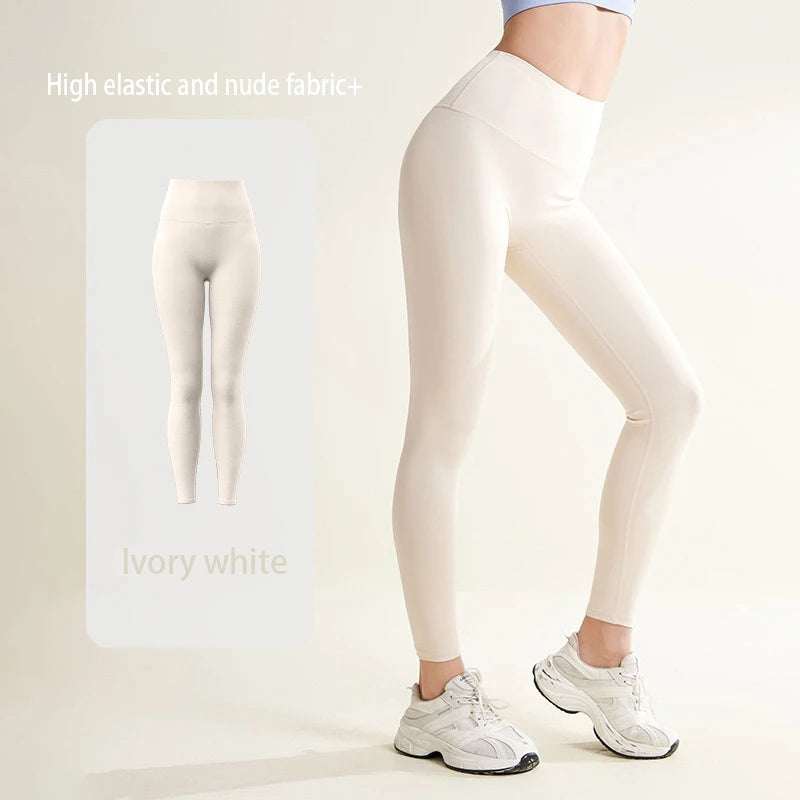 New Yoga Leggings Women Fitness Leggings Running Cycling Pants Breathable Sports Leggings High Waist Summer Workout Gym Clothing