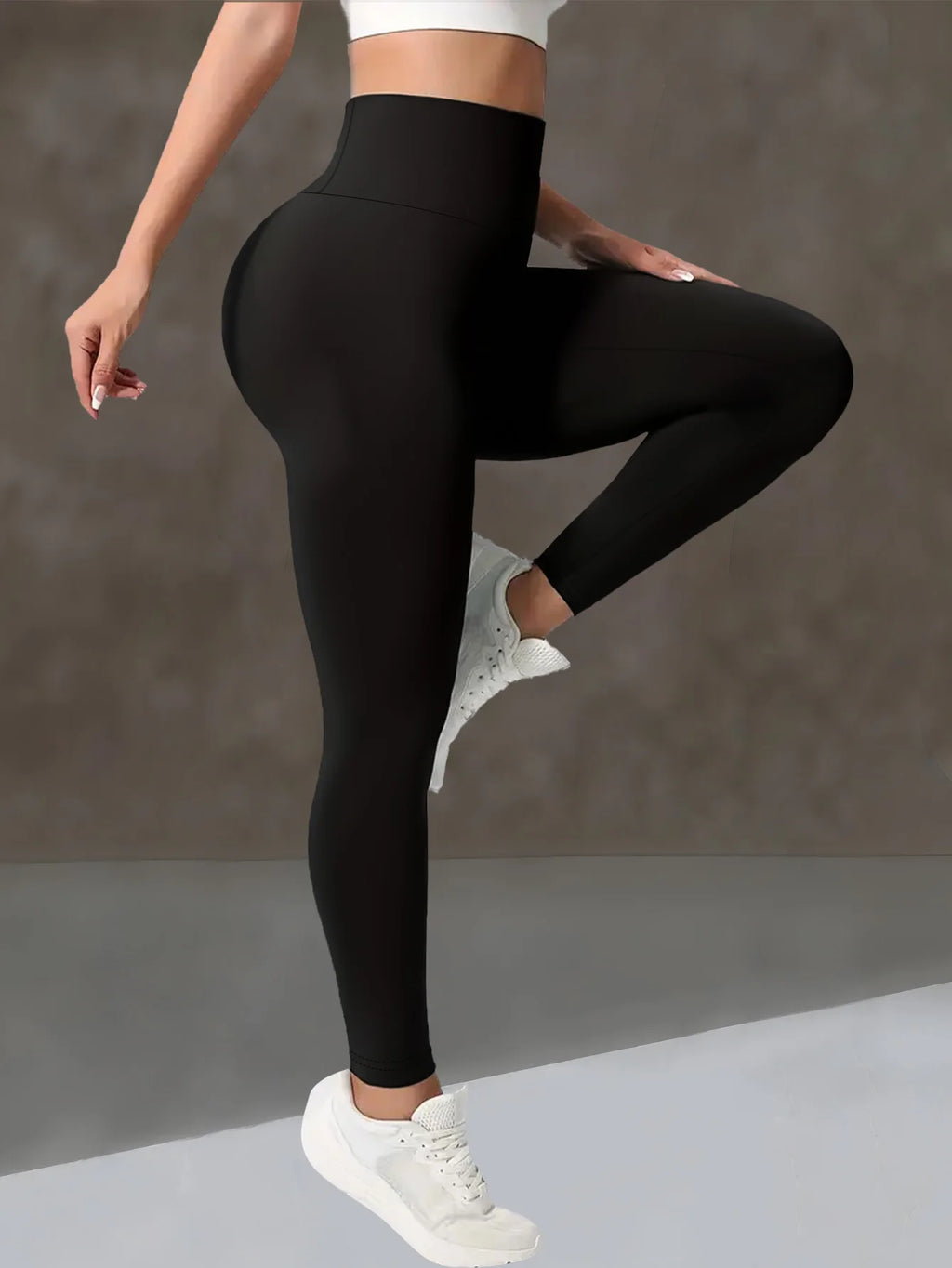 Womens Sports High Waist Skinny Leggings Elastic Slim Tummy Control Hip Lifting For Yoga Running Outdoor Cycling