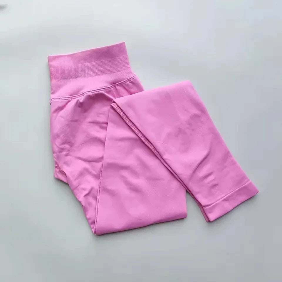 New S Impact Leggings Women Seamless Sports Yoga Pants Low Ribbed Band Gym clothes Fitness Workout wear Scrunch Bum Tights
