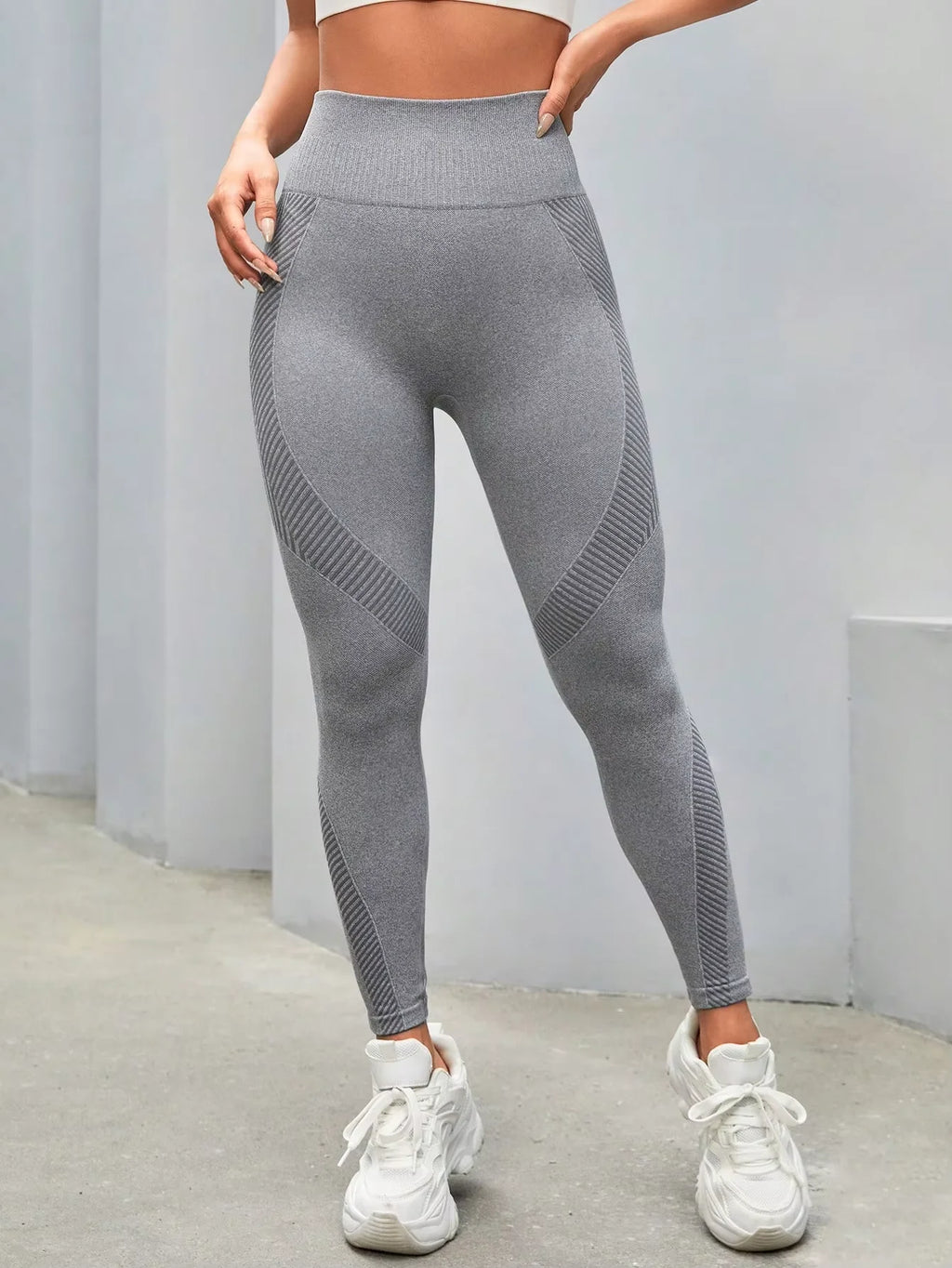 Women's High Waist Yoga Pants Hip Slimming Exercise Running Pants Belly Lift Tummy Control Fitness Tights
