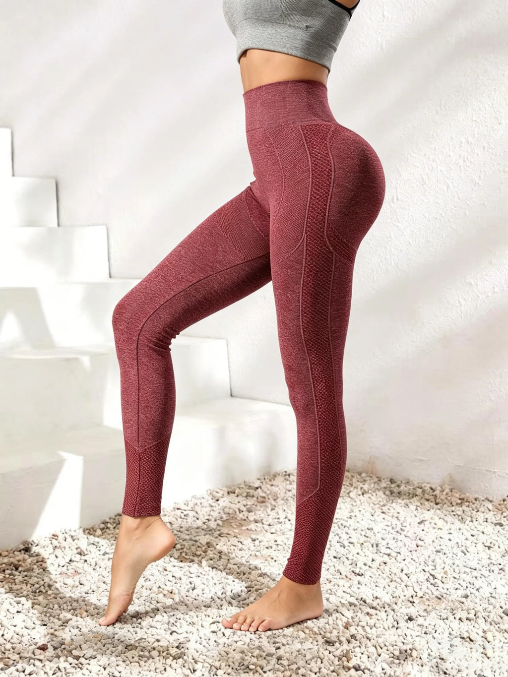 New High Waist Women's Leggings Seamless Stretch Yoga Pants Tights Push Up Fitness Running Sportswear Solid Gym Color Pants