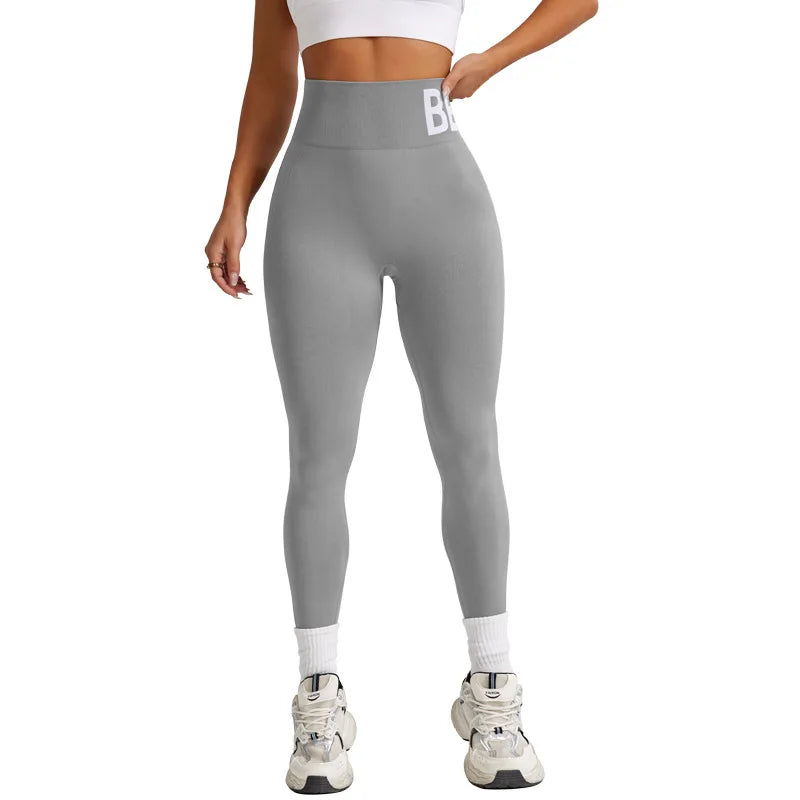 High Waist Seamless Yoga Pants Women's Fitness Running Sports Tight Long Trousers Autumn Winter Abs Inming Butt Lifting