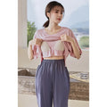 Thin With Chest Pad Summer Women's Suit Pijama New In Women's Sleepwear Short Sleeve Pajama Sets 2 Pieces Cute Clothes