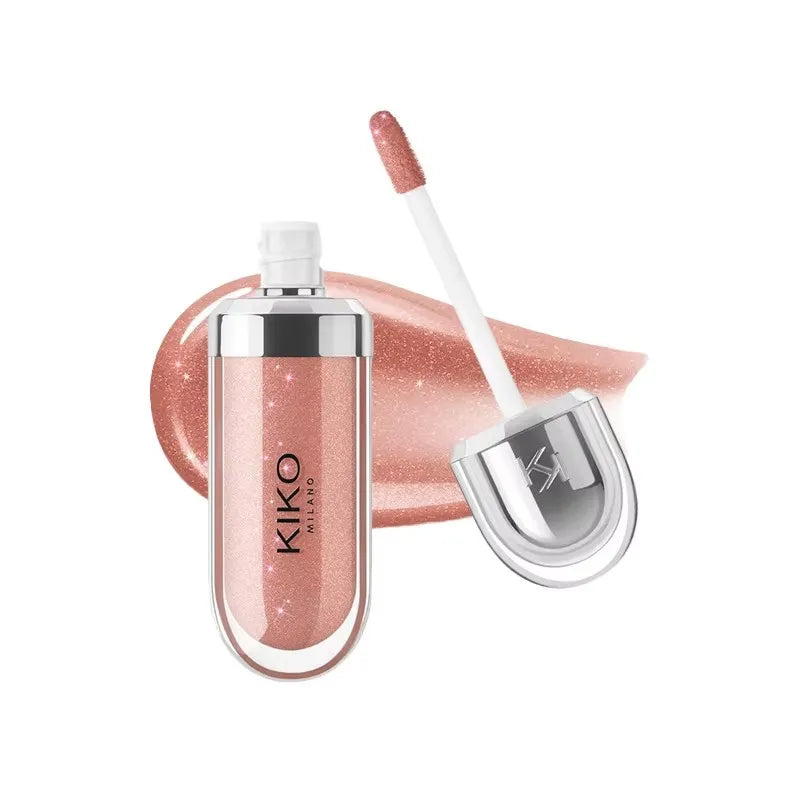 2026 KIKO Latest 3D Liquid Lip Plumper Glaze Transparent Lip Gloss Mirror Lipstick Nourishing Glossy Full Lips Not Fading Makeup