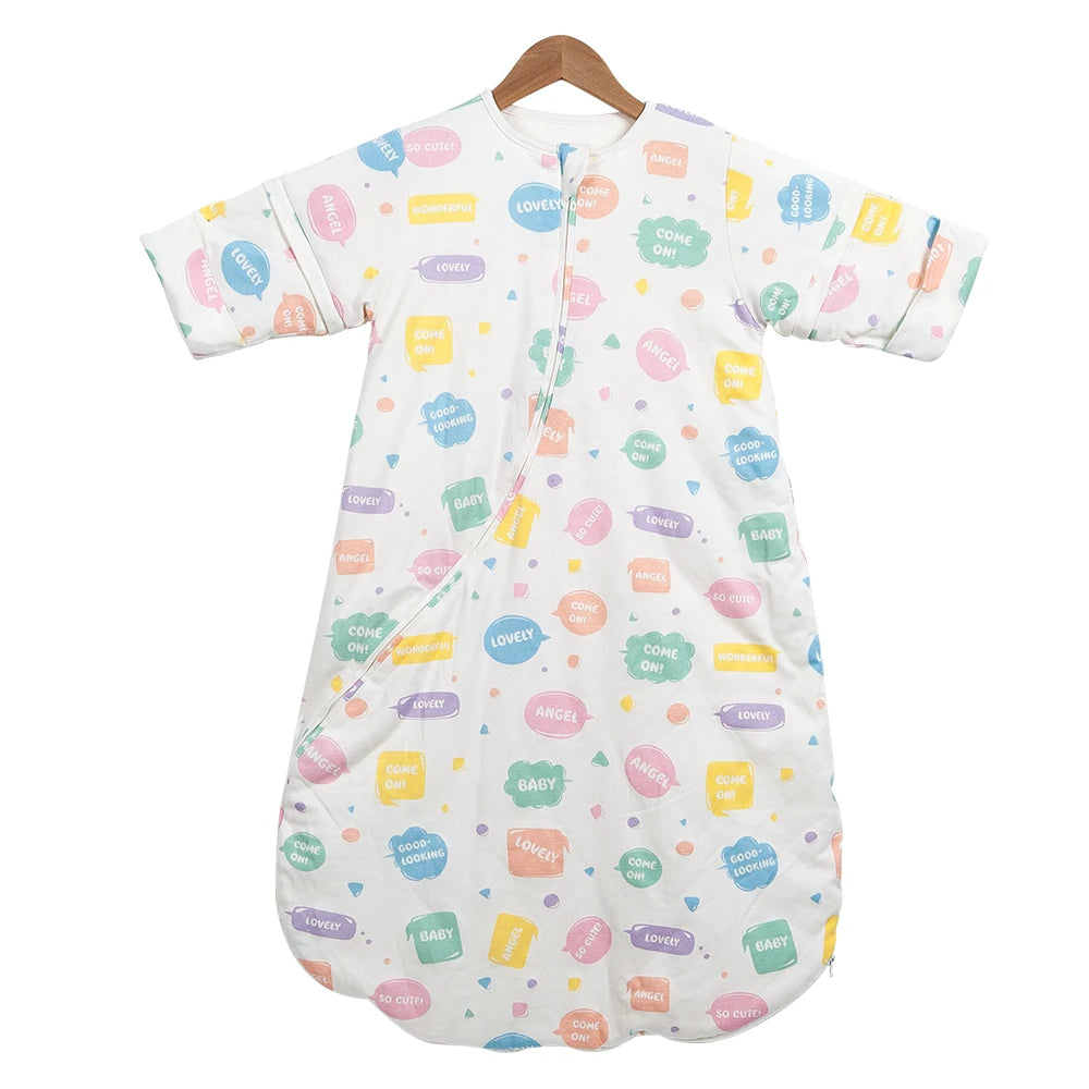 Sleeping Bag For Children 3-24Months Kids Sleepwear Sleeve Removable Winter Warm Thicker Anti-Kick Blanket Baby Sleepsack 3.5Tog