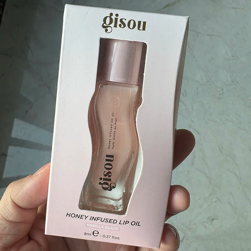 Gisou Watermelon Strawberry Essence Lip Oil Lipstick Long Lasting Moisturizing Reduce Lip Lines Liquid Gloss Makeup Lips Care