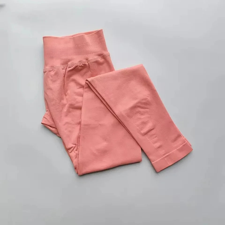New S Impact Leggings Women Seamless Sports Yoga Pants Low Ribbed Band Gym clothes Fitness Workout wear Scrunch Bum Tights