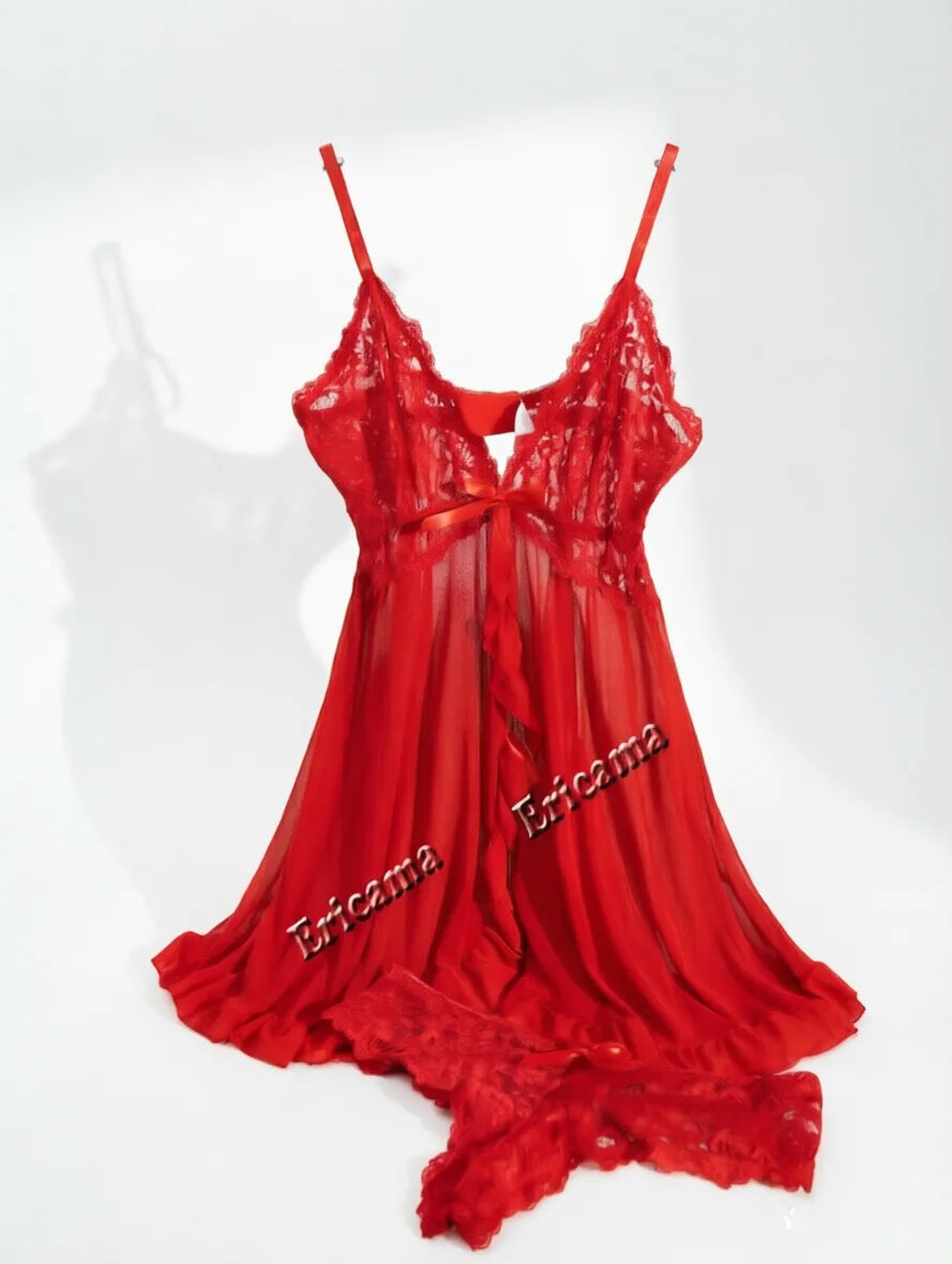 Women's Underwear Sexy Lingerie Set Erotic Bra Nightdress Sexy Lace Sleepwear Solid Slim Soft Dresses Erotic Sleepwear & Dresses
