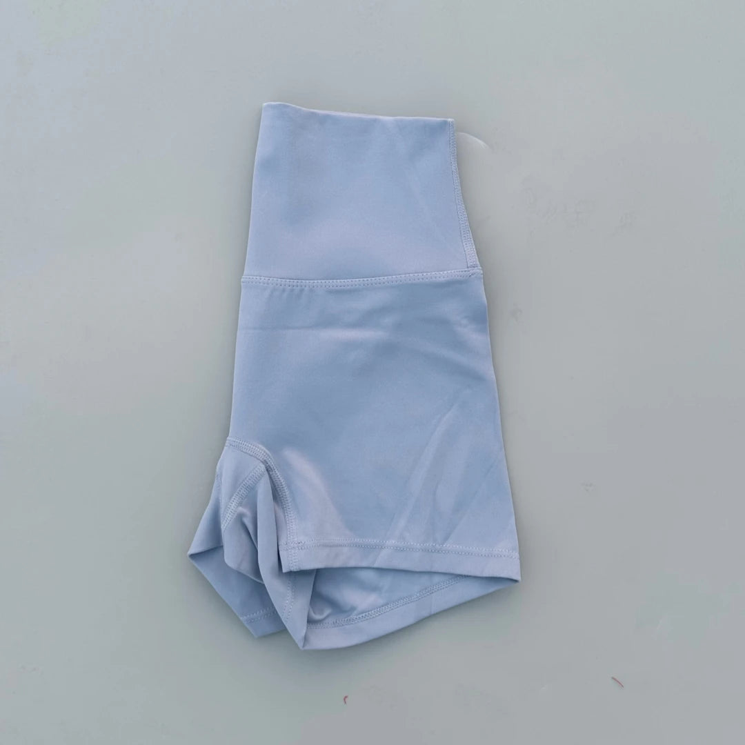 Solid Color Tight Soft Women Fitness Sport Short High Waist Yoga Short Legging Squatting Proof Comprehensive Training Athletic