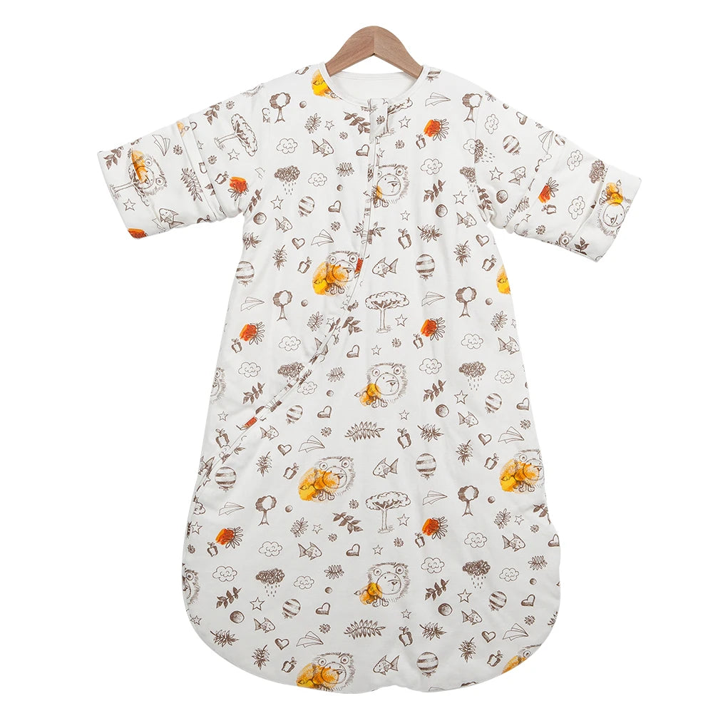 Sleeping Bag For Children 3-24Months Kids Sleepwear Sleeve Removable Winter Warm Thicker Anti-Kick Blanket Baby Sleepsack 3.5Tog