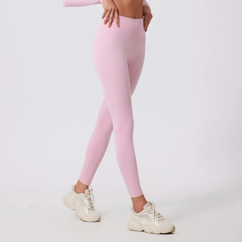 Hearuisavy Summer High Waist Workout Leggings Woman Gym Pants Running Push Up Sports Leggings Quick-Dry Scrunch Tight Yoga Pants