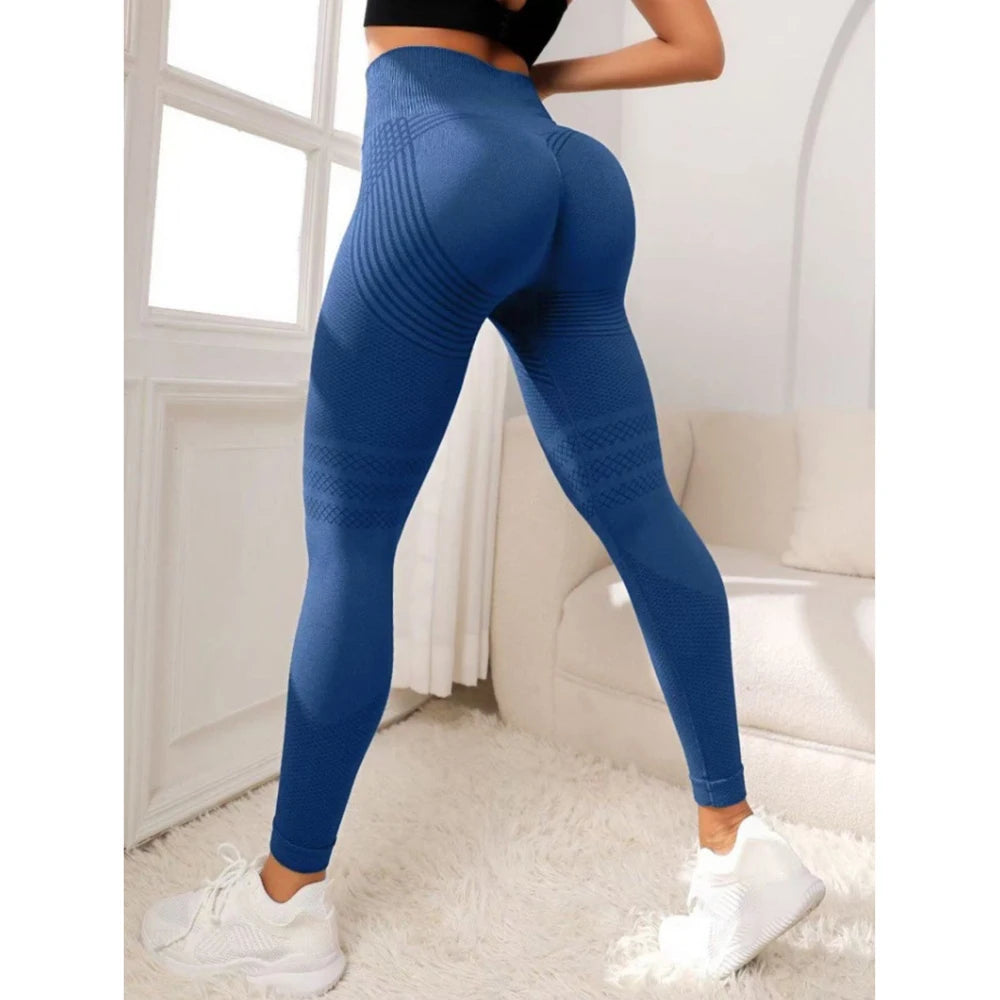 Seamless High-Stretch Yoga Pants for Women, Gym Workout, Quick-Dry, Running, Butt Lifting, Nude Feeling, High Waist, Cross-Borde