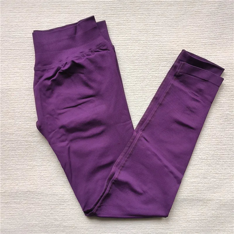 High Elastic Workout Sportswear Leggings Female Low Waist Seamless Tights Yoga Pants Women Sports Leggings