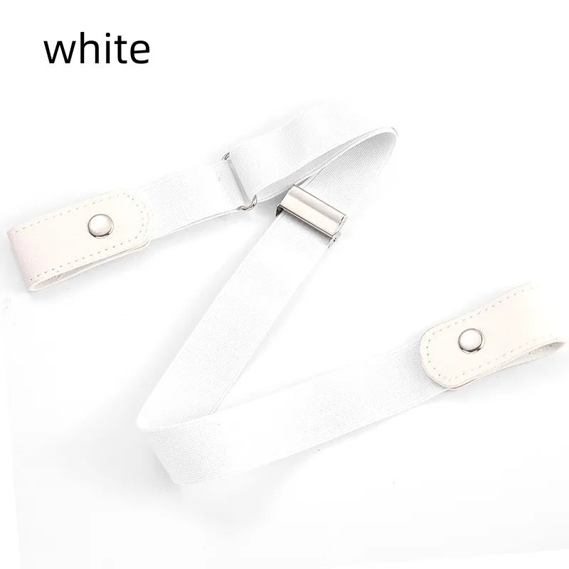 2/1PC Buckle-Free Belt Adjustable Stretch Elastic Waist Band Invisible Belts Women Men Jean Pants Dress No Buckle Easy To Wear