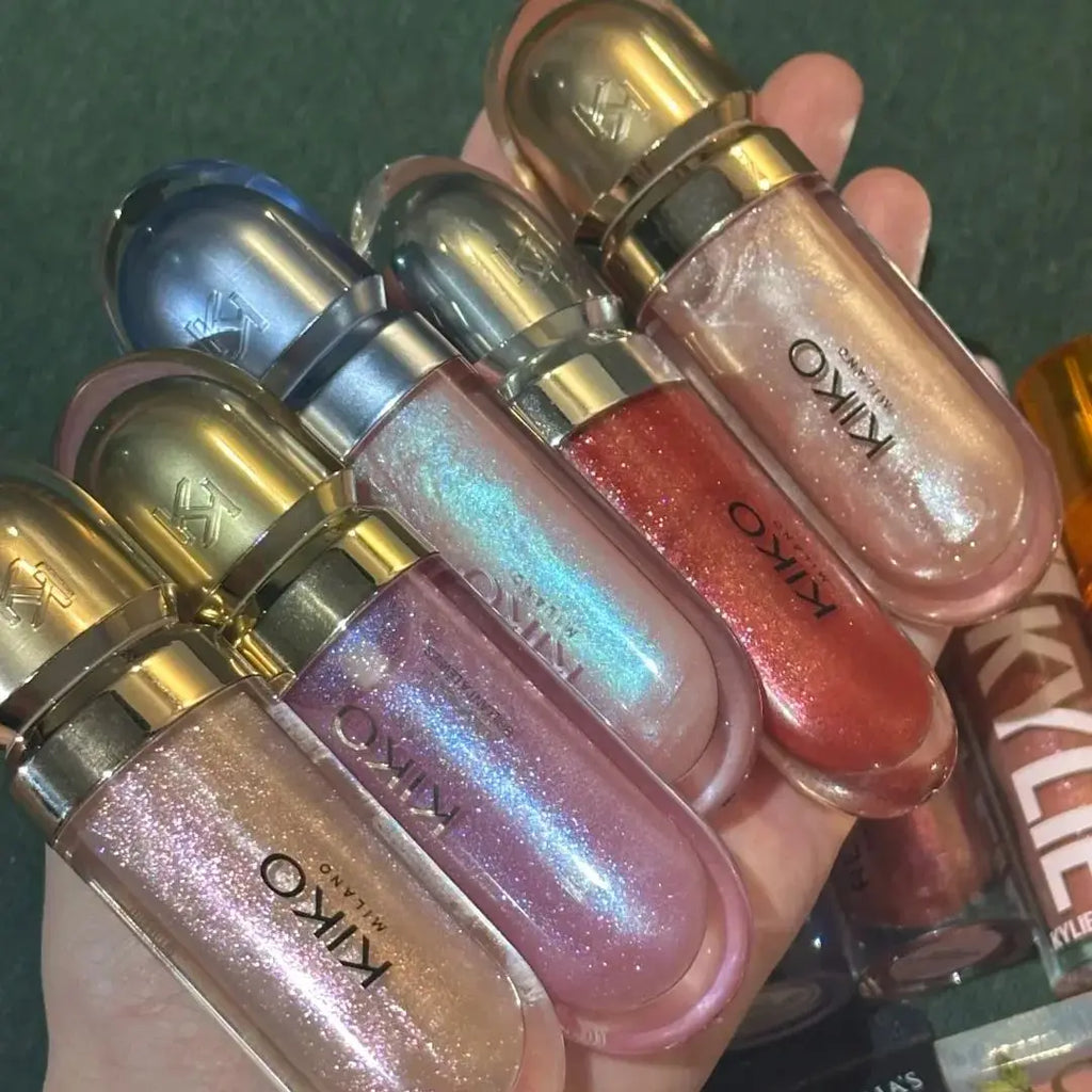 2026 KIKO Latest 3D Liquid Lip Plumper Glaze Transparent Lip Gloss Mirror Lipstick Nourishing Glossy Full Lips Not Fading Makeup
