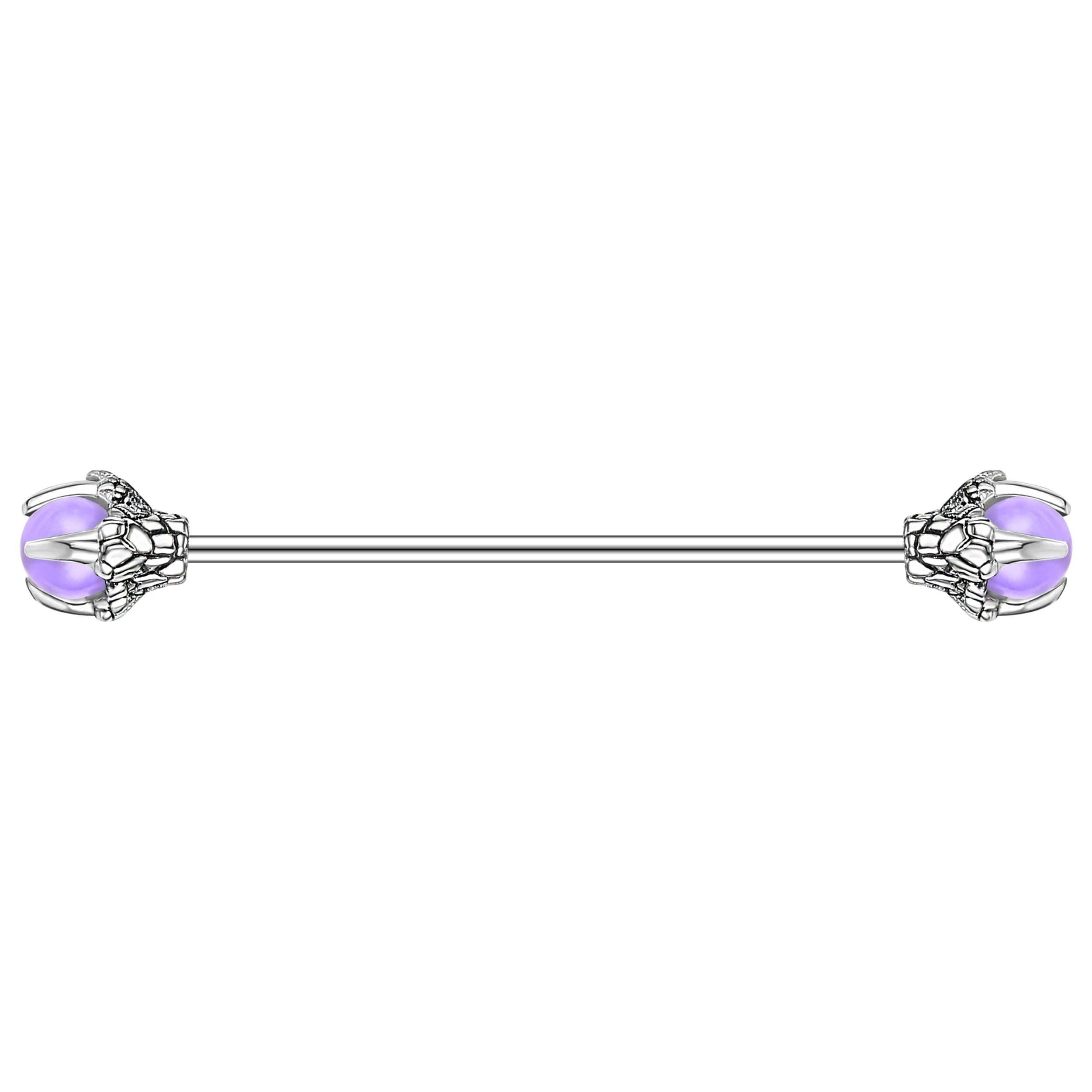 AOEDEJ Industrial Piercing Earring Women Stainless Steel Helix Ear Piercing Dragon Snake Long Earring Jewelry Barbell Earring