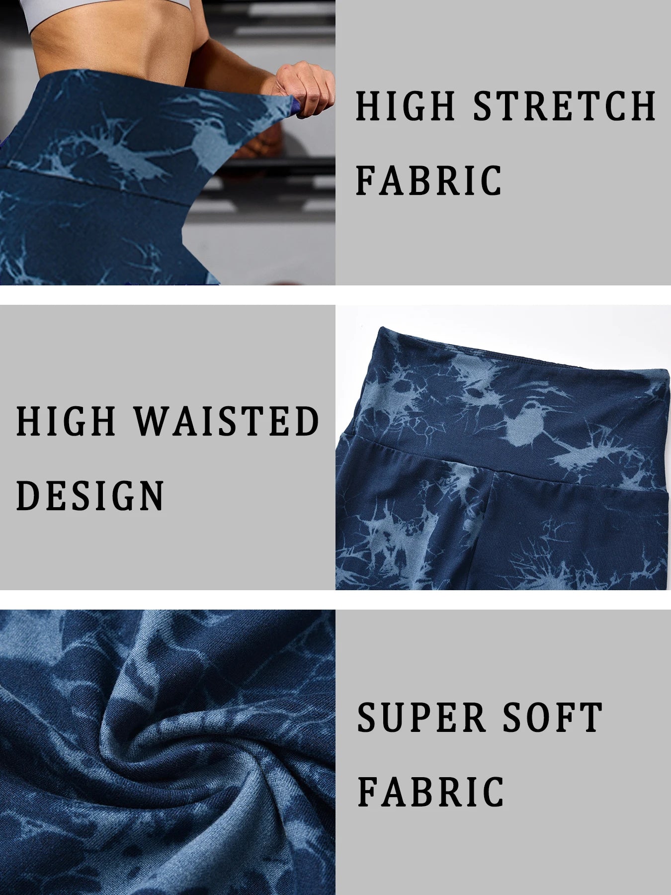 Women's Tie Dye Workout Leggings - Super Soft High Waisted No See Through with for Yoga Running Gym Fitness