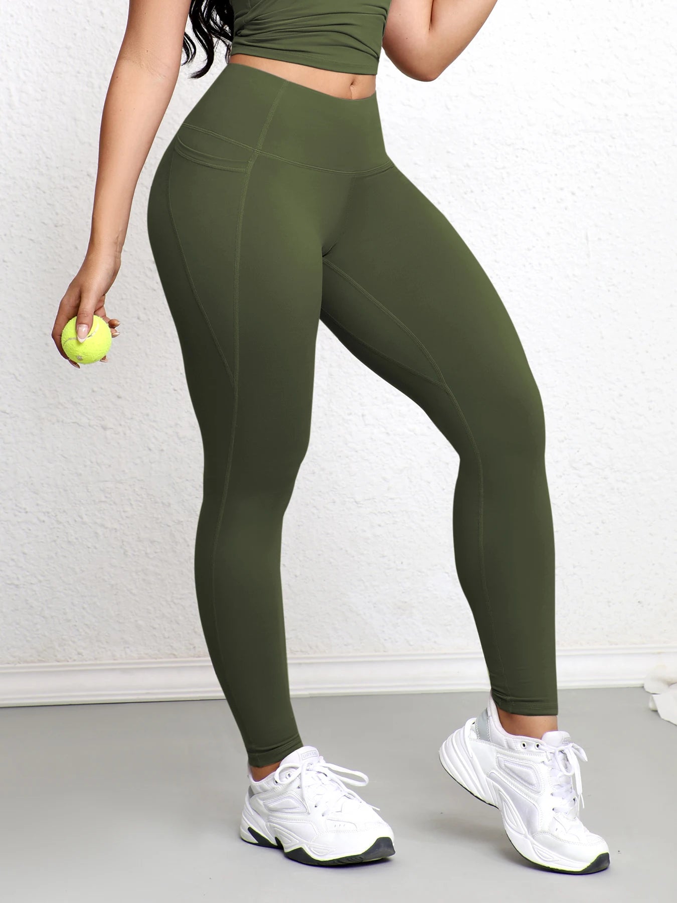 Leggings with Pockets for Women High Waist Tummy Control Workout Gym Yoga Pants Stretch Workout Running Fitness Casual Leggings
