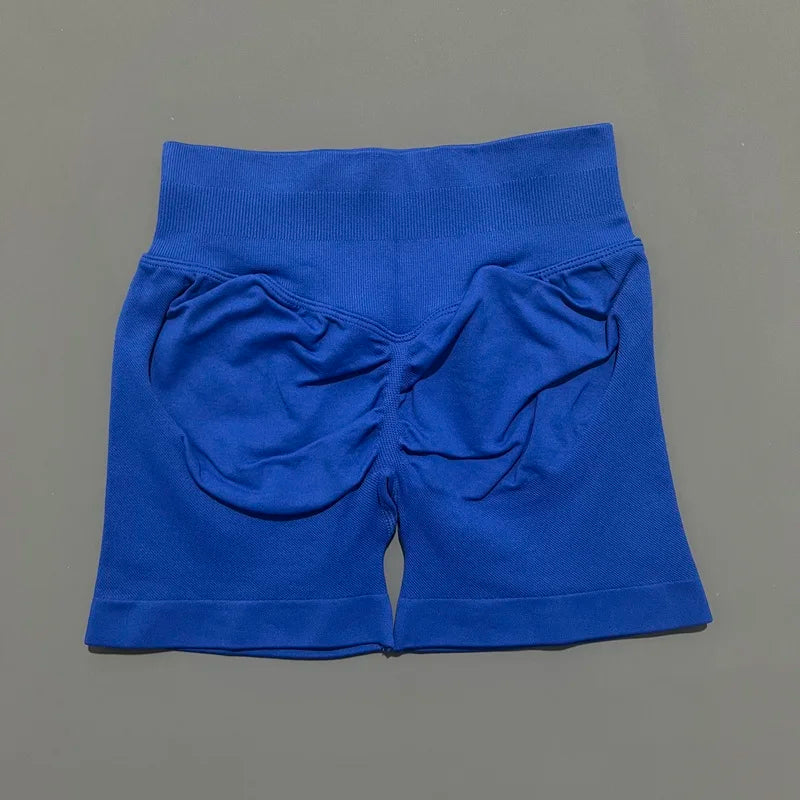 Women Fitness Workout Shorts Yoga High Waist Lift Butt Fitness Shorts Gym Running Sportswear Women Push Up Gym Leggings