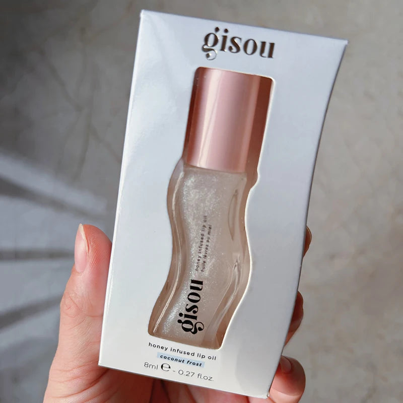 Gisou Watermelon Strawberry Essence Lip Oil Lipstick Long Lasting Moisturizing Reduce Lip Lines Liquid Gloss Makeup Lips Care