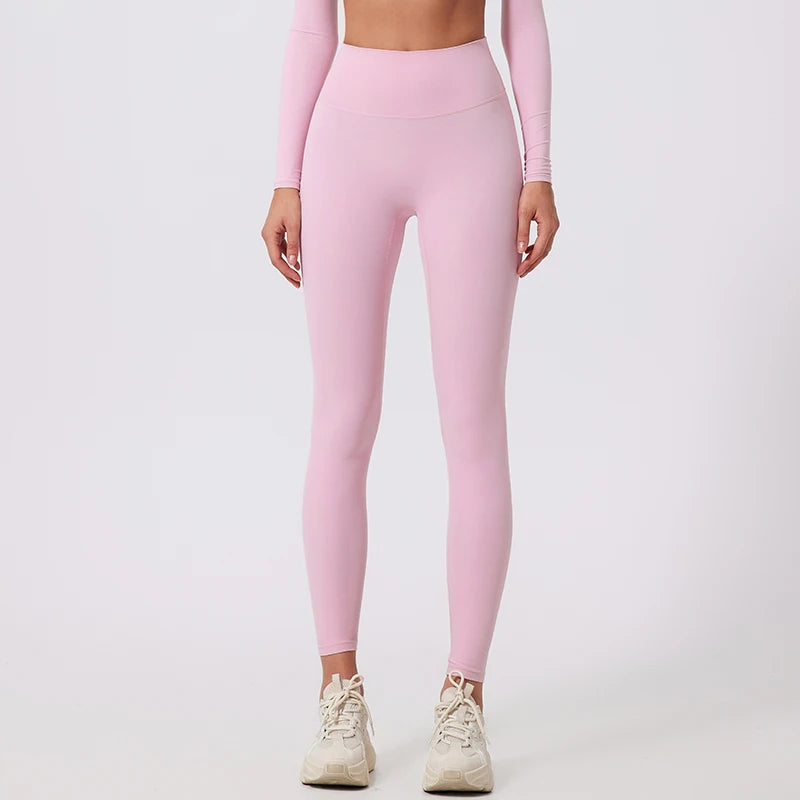 Hearuisavy Summer High Waist Workout Leggings Woman Gym Pants Running Push Up Sports Leggings Quick-Dry Scrunch Tight Yoga Pants
