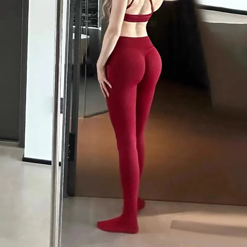 Women's Yoga Leggings High Waist Fitness Pants Peach Hip Tight Pants Training Stretch Running Yoga Pants Gym Leggings