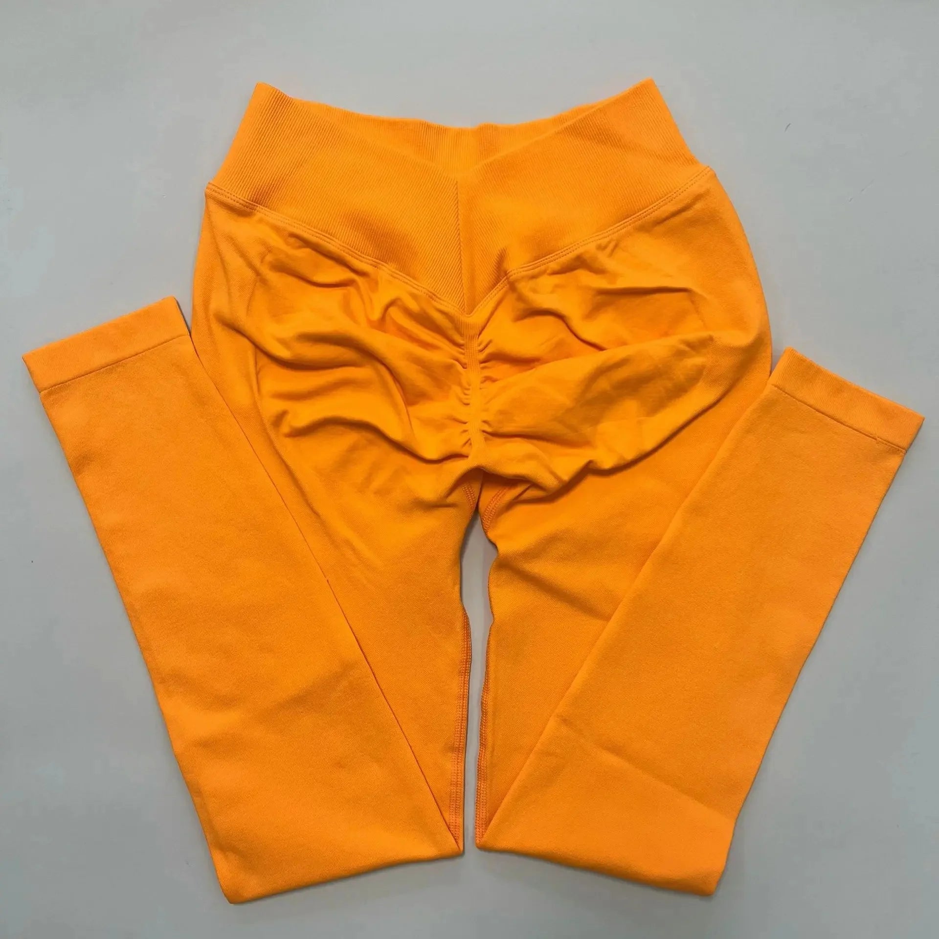 New Seamless Fitness Yoga Pants No Awkward Lines Peach Butt V Back Tight Sports Long Trousers for Women Comfortable Breathable