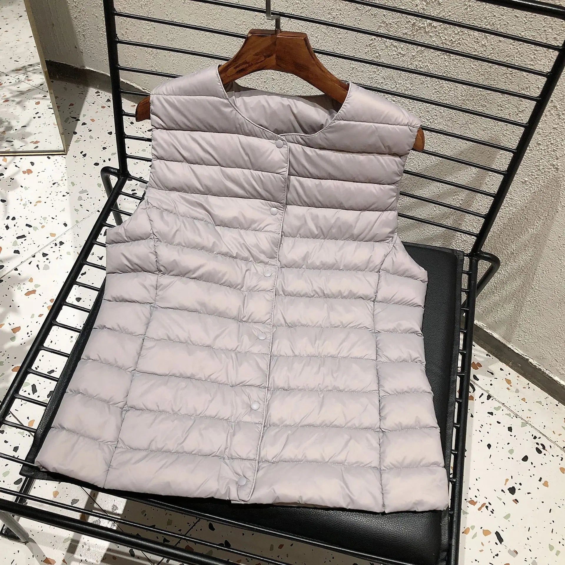 Female 90% White Duck Down Ultra Lightweight Packable Warm Down Liner Vest 2023 New Women Sleeveless Puffer Jacket