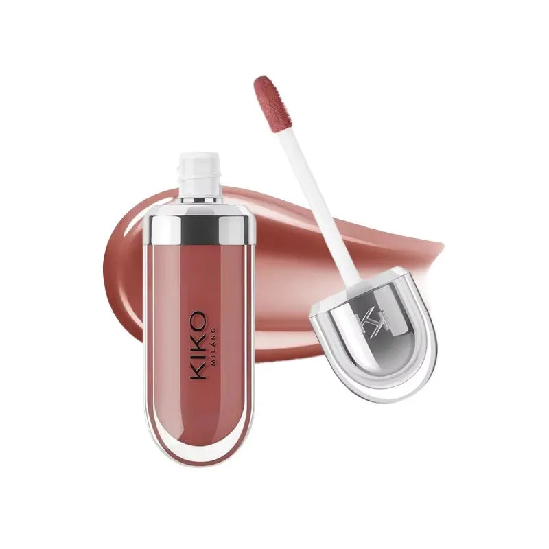 Hot Kiko Double Headed Lipstick Transparent Mirror Lip Gloss Non Fading Oil Sexy Rich Lip Gloss Milk Tea Bean Paste Naked Makeup