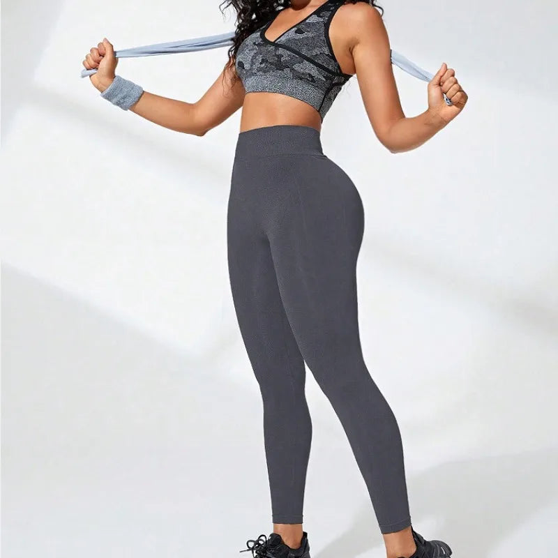 Women's Seamless Yoga Leggings High-Waisted Butt-Lifting Workout Leggings for Running Gym & Training  Activewear Slim Tights
