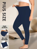 Plus size Women's Super Soft Leggings, High Elasticity for Workout Yoga Running and Daily Casual Wear Comfort Stretch Tights