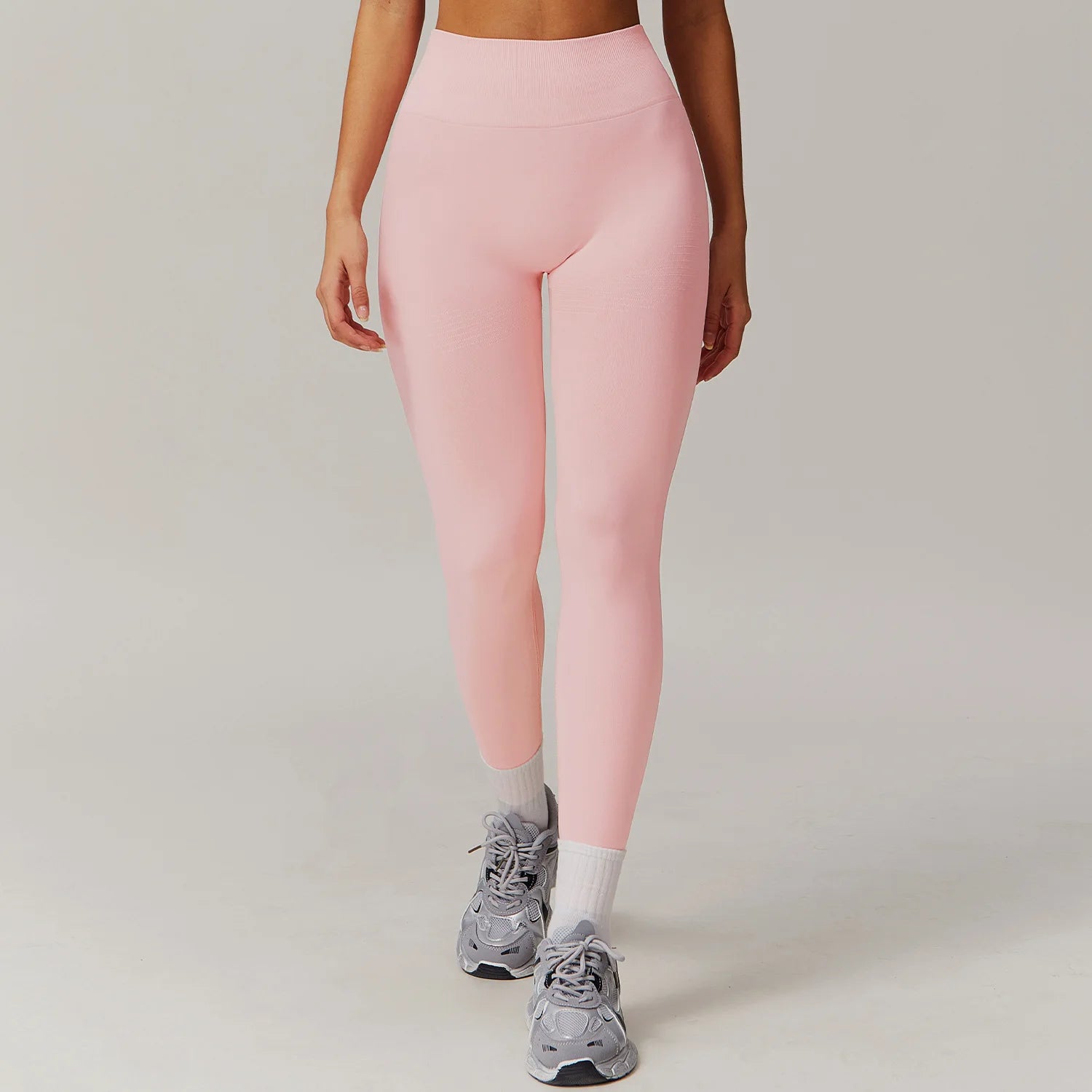 High Waist Seamless Leggings Women Fitness Running Yoga Pants Ribbed Leggings Energy Gym Tights Leggings Casual Workout Leggings