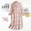 Multi Colors M-xxl Plus Sizes Night Dress for Women Sleepwear Plaid Design Mid-long Shirt Sleeping Dress Women Underwear Clothes