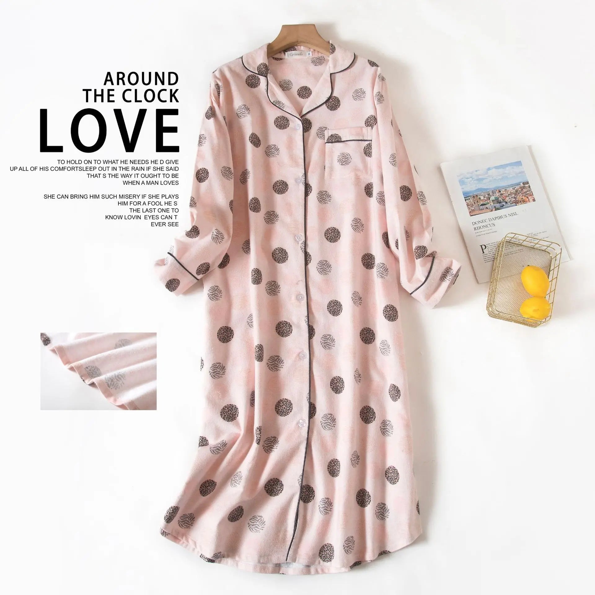 Multi Colors M-xxl Plus Sizes Night Dress for Women Sleepwear Plaid Design Mid-long Shirt Sleeping Dress Women Underwear Clothes