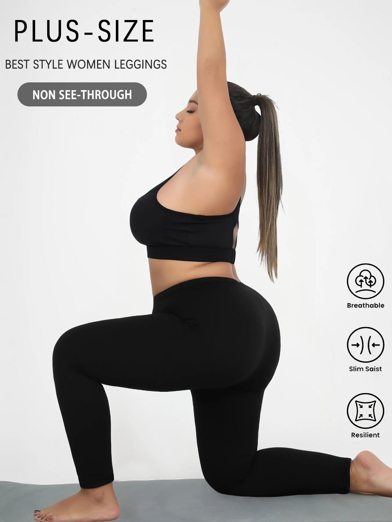 Plus Size Super Soft Sport Leggings For Women  No See Through Workout Running Yoga Athletic running Leggings