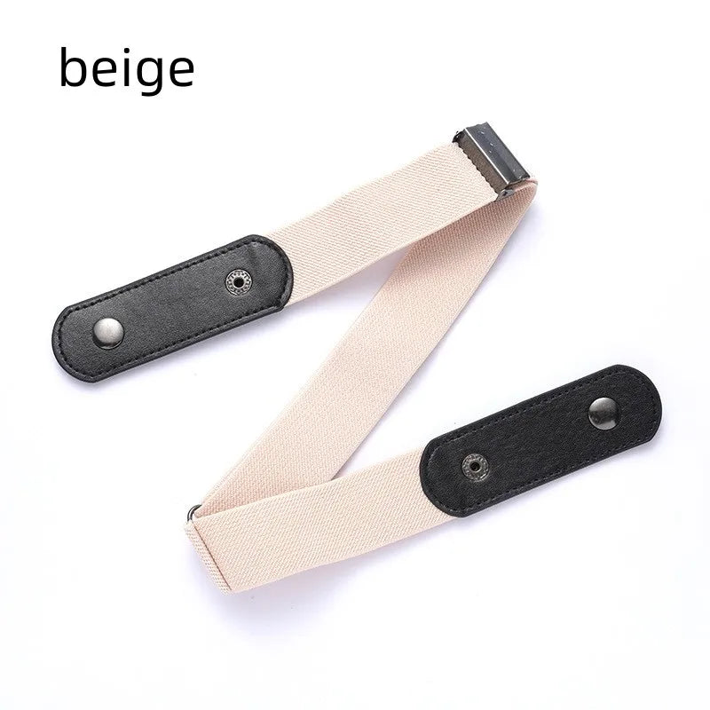 2/1PC Buckle-Free Belt Adjustable Stretch Elastic Waist Band Invisible Belts Women Men Jean Pants Dress No Buckle Easy To Wear