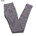 No Logo Woman Sports Leggings Seamless Yoga Long Pants Low Ribbed Band Fitness Sportswear Gym Exercise Tights Workout Leggings